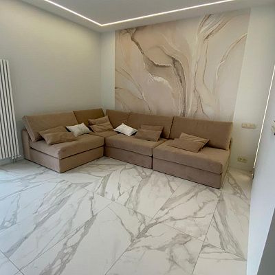 Угловой бескаркасный диван для экономии пространства: отзыв с фото. Рейтинг 5 звезд