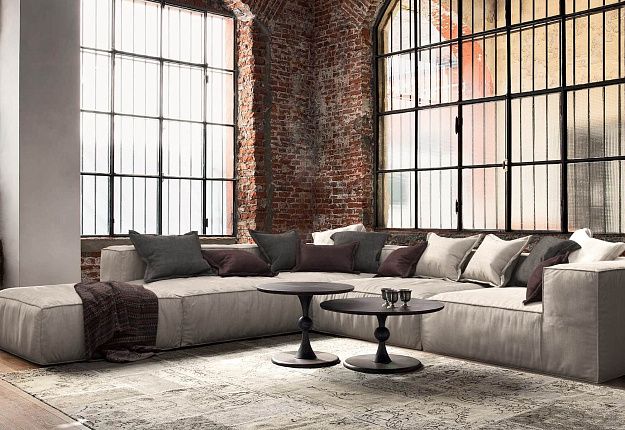 Бескаркасный большой модульный диван Фри Лаунж