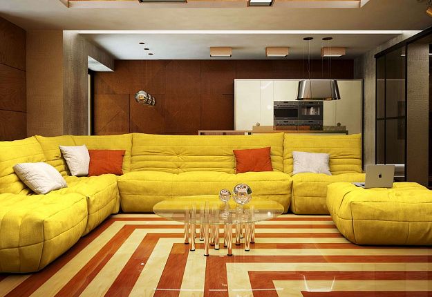 Эргономичный диван ДеФранс для больших гостиных, на заказ, с доставкой по РФ