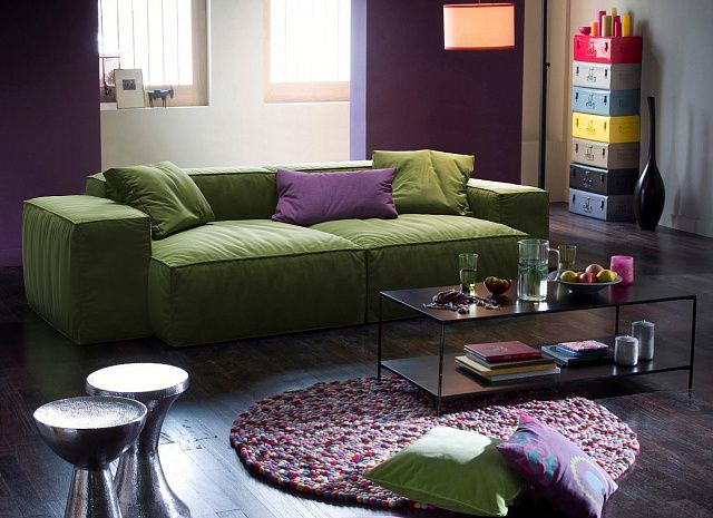 Как правильно выбрать цвет для интерьера-13, Модный диван Фри Лаунж