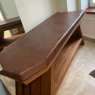 Матрас на массажный стол коричневого цвета. Отзыв клиента, 5 звезд.