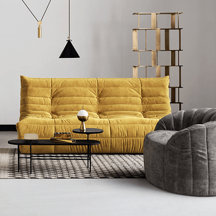 Комплект дивана ДеФранс и кресла Шелл для гостиной