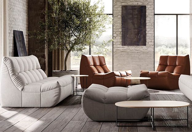 Кресла антивандальные, кресло ДеИтали коричневого цвета в гостиной