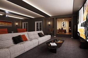 Мягкий диван ДеФранс для домашнего кинотеатра, бескаркасный диван, премиальное качество, на заказ любого размера