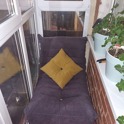 Бескаркасное кресло-диван для балкона: отзыв о компактности с фото. 5/5