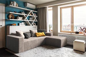 Легкий и мягкий  бескаркасный диван Драм для детской 