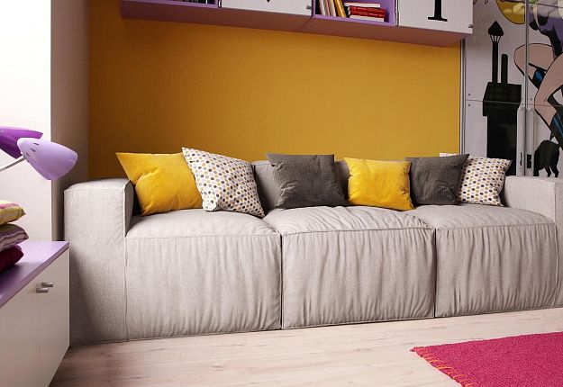 Модульный трехместный диван Фри с подушками от Gliver