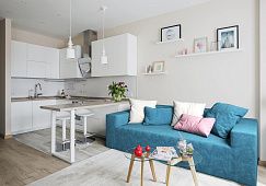 Стандартные размеры диванов-5, мягкий диван Драм в интерьере