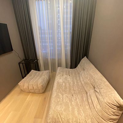 Мягкий бескаркасный диван для ежедневного отдыха. Отзыв с фото и рейтингом 5 звезд.