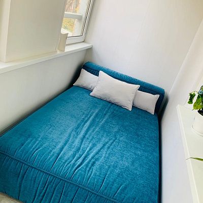 Мягкий лежак  - как диванчик -  на балкон. Отзыв о релаксе с фото и оценкой 5/5.