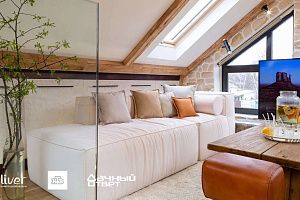 Дачный ответ, Соломенная мансарда, Диваны Gliver, Белый диван Фри 