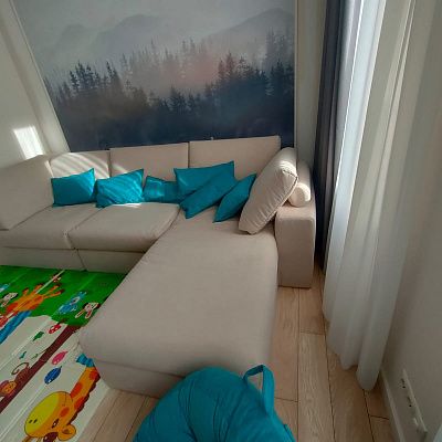 Мягкая бескаркасная мебель для отдыха всей семьей. Реальный отзыв с фотографией и рейтингом 5/5.