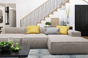 Большой модульный диван Фри Лаунж, бескаркасный модульный диван нового поколения, Гливер на заказ