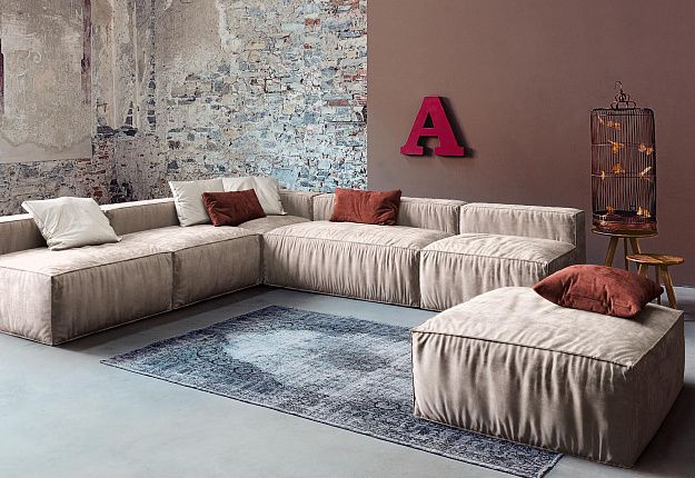 Нераскладной бескаркасный диван Фри для гостиной, модульная система, без механизмов внутри