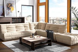 Удобный диван ДеФранс для гостиной, бескаркасный диван от Гливер на заказ