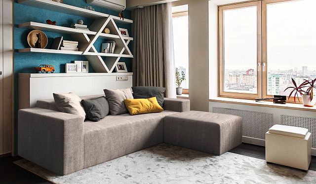 Диван в интерьере детской-8, стильный диван Драм