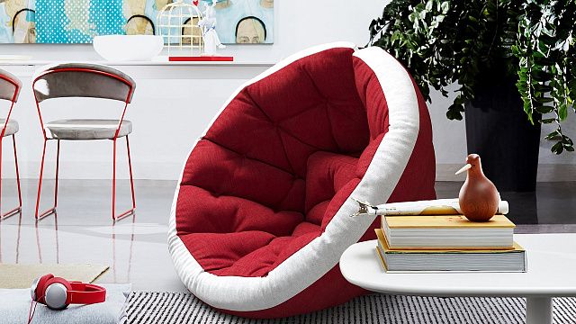 Плавные линии в мебели лаунж