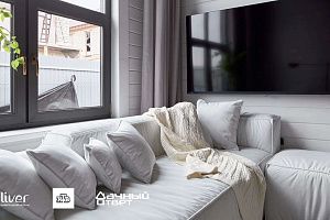 Дачный ответ, Амбарные доски и английский фарфор, Диваны Gliver, Белый диван Фри от Gliver