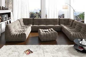 П-образный диван ДеФранс, модульный бескаркасный диван-трансформер от Гливер