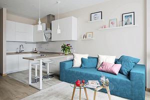 Бескаркасный диван Драм на заказ для кухни