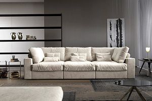 Белый трехместный диван Элизиум в гостиную от Gliver