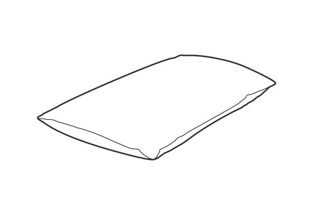 Подушка набивная узкая, б/к, без съемного чехла, 60/30